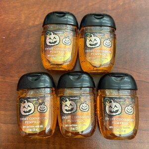 BBW 5 pk antibacterial hand gel Sweet Cinnamon Pumpkin